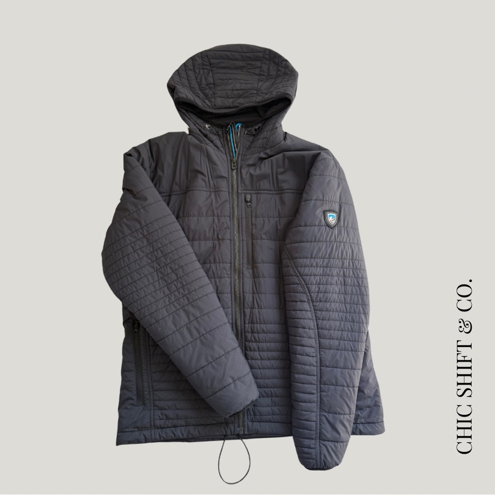 Kuhl Spyfire Hoody Men's Down Puffer Jacket - Size L, Carbon